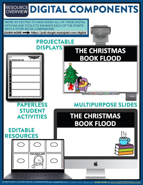 THE CHRISTMAS BOOK FLOOD activities and lesson plan ideas