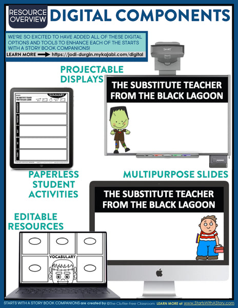 THE SUBSTITUTE TEACHER FROM THE BLACK LAGOON activities and lesson plan ideas