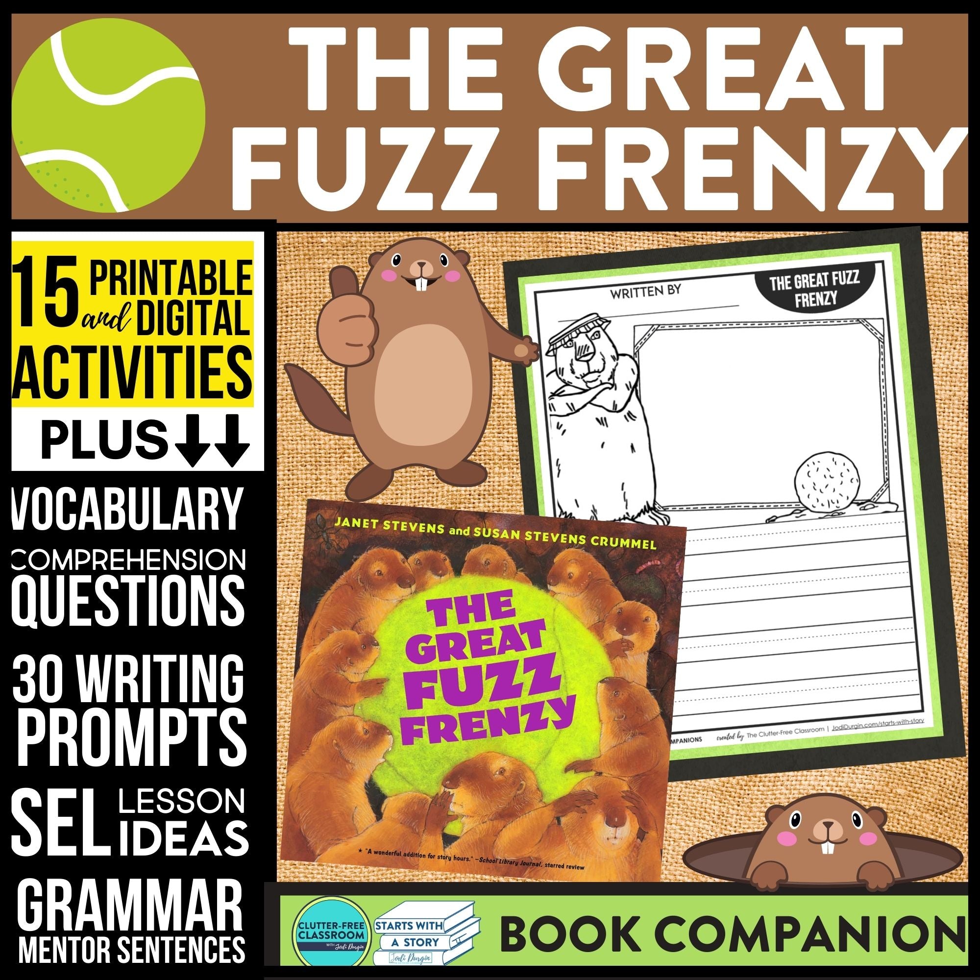 THE GREAT FUZZ FRENZY activities and lesson plan ideas
