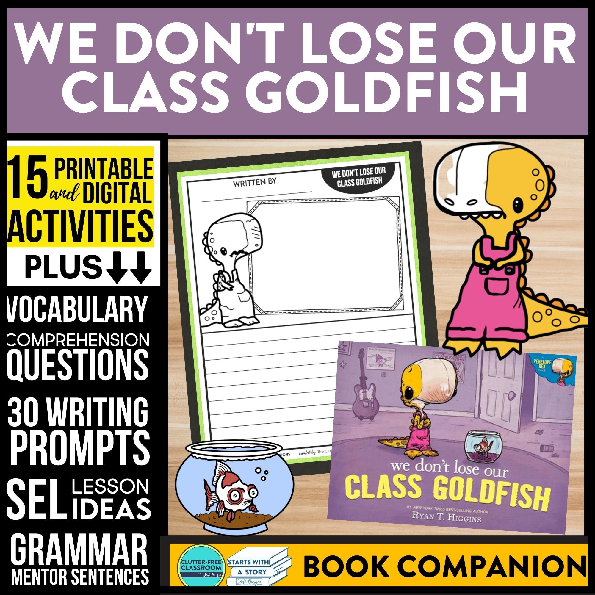 WE DON'T LOSE OUR CLASS GOLDFISH activities and lesson plan ideas