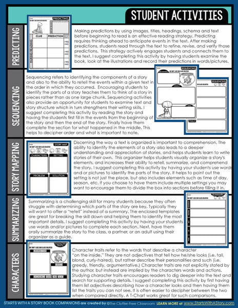 WE DON'T LOSE OUR CLASS GOLDFISH activities and lesson plan ideas