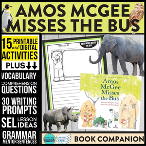 AMOS MCGEE MISSES THE BUS activities and lesson plan ideas