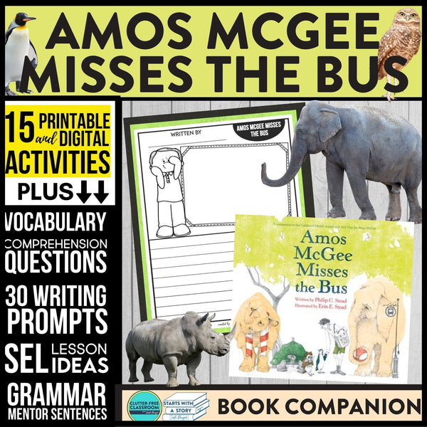 AMOS MCGEE MISSES THE BUS activities and lesson plan ideas