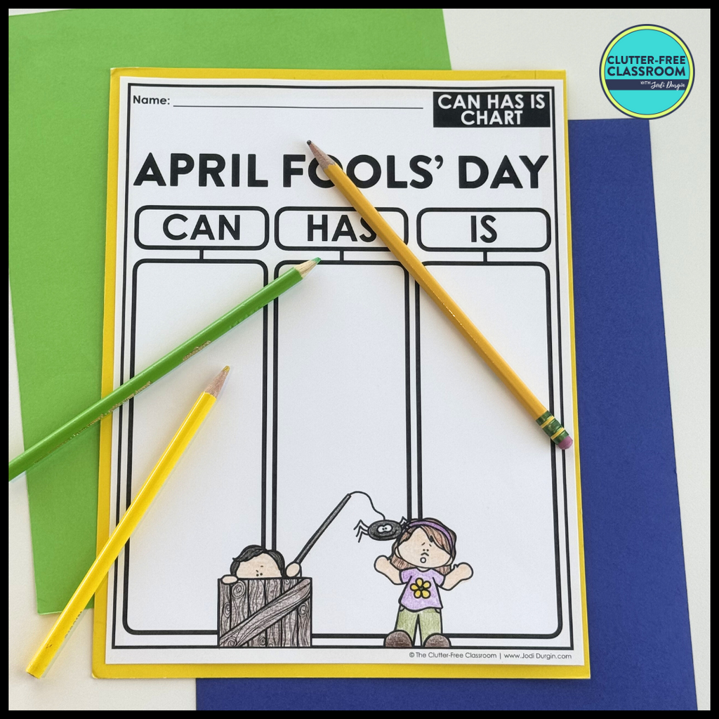 April Fools Day Activity Packet Clutter Free Classroom Store