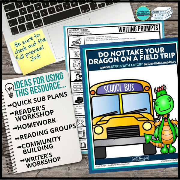DO NOT TAKE YOUR DRAGON ON A FIELD TRIP activities and lesson plan ideas