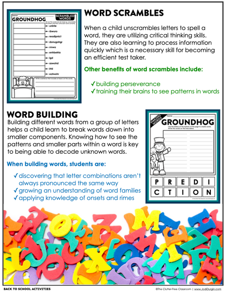 Groundhog Day Activity Packet