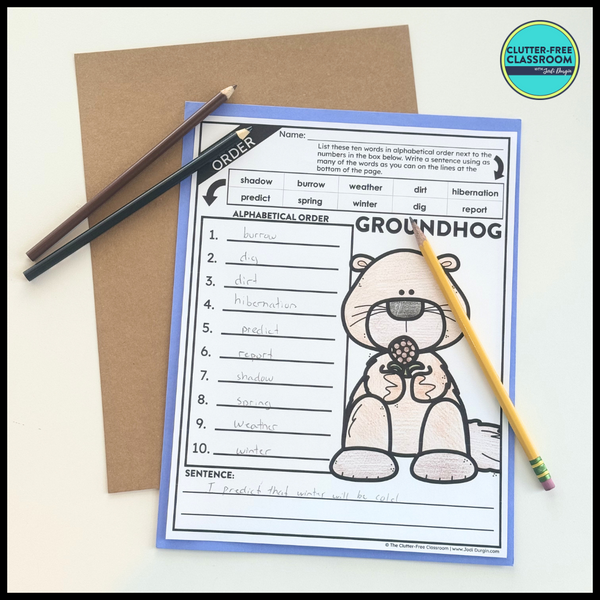 Groundhog Day Activity Packet