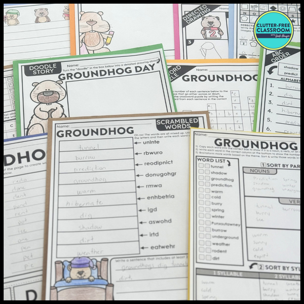 Groundhog Day Activity Packet