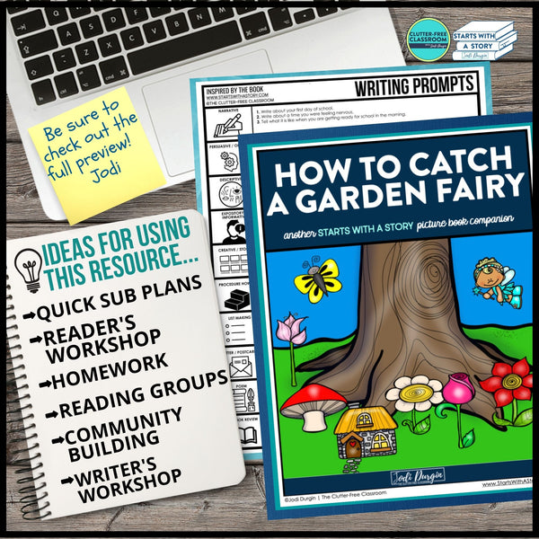 HOW TO CATCH A GARDEN FAIRY activities and lesson plan ideas