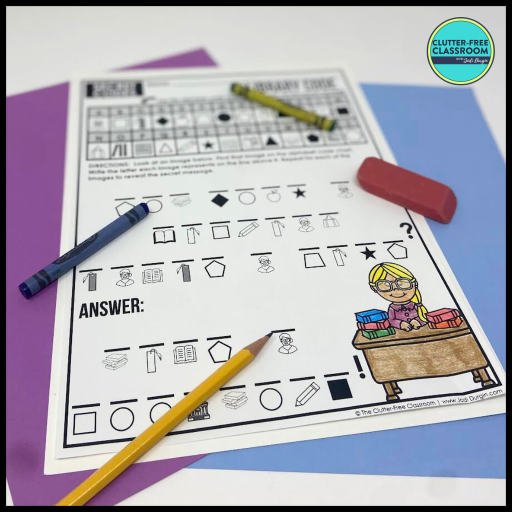 Library Handout Packet Library Activity Packet – Clutter Free Classroom Store