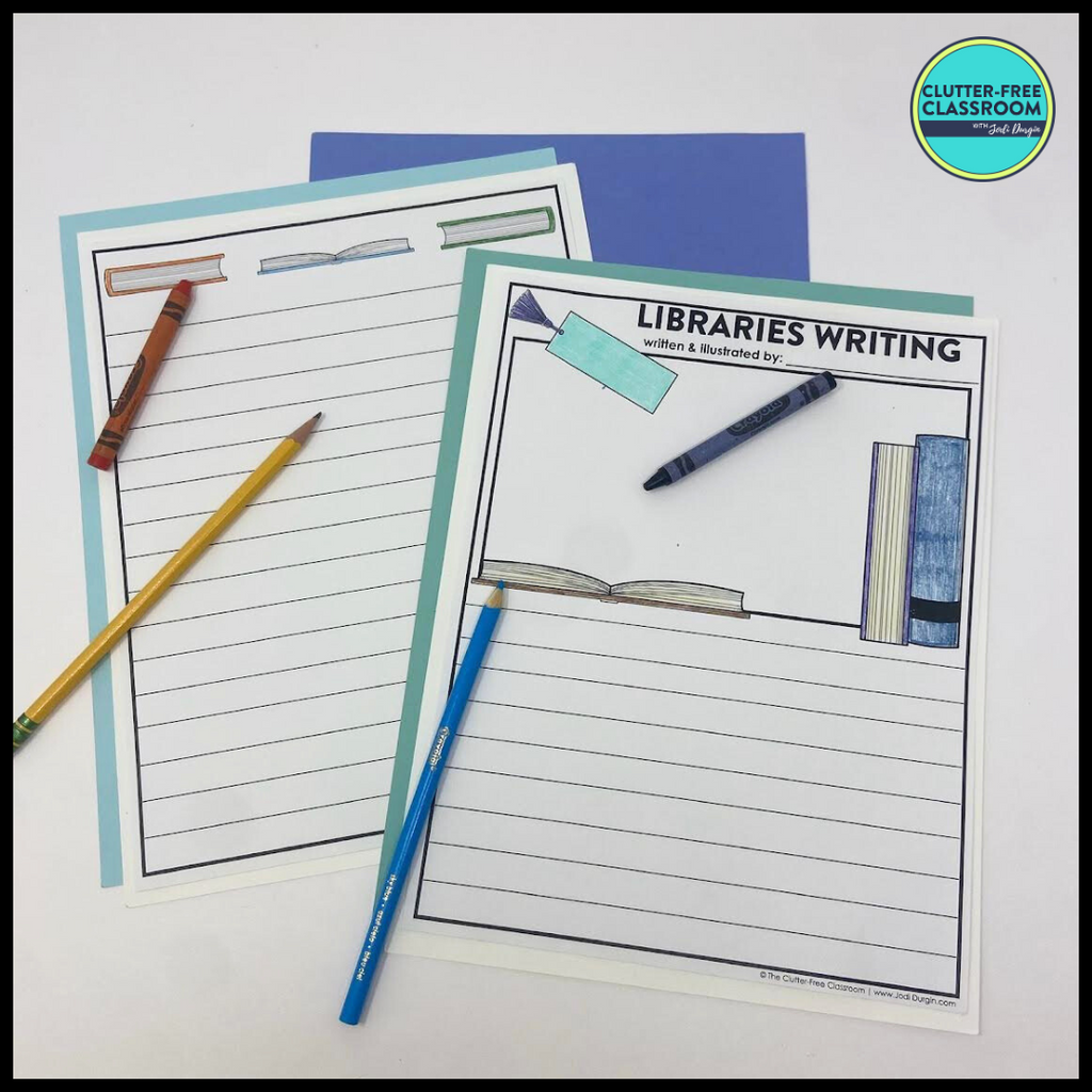 Library Activity Page Library Activity Packet – Clutter Free Classroom Store