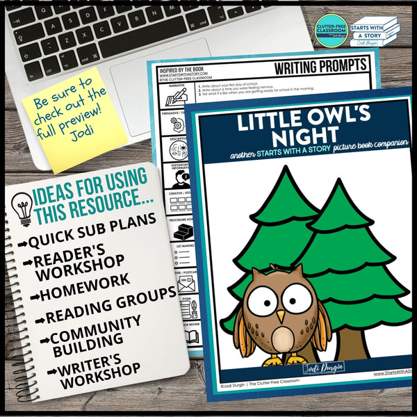 LITTLE OWL'S NIGHT activities and lesson plan ideas