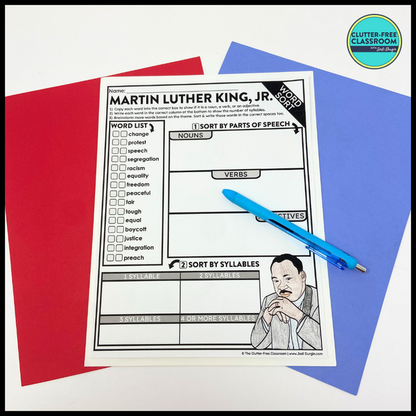 Dr. Martin Luther King Jr. Activity Packet