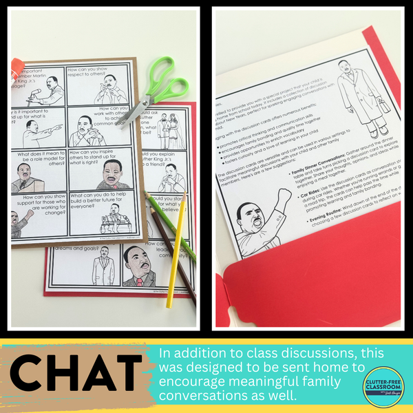 Dr. Martin Luther King, Jr. Writing Prompts & Paper Bag Craft 1st 2nd 3rd Grade