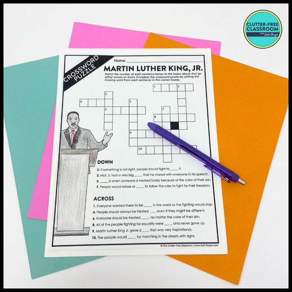 Dr. Martin Luther King Jr. Activity Packet