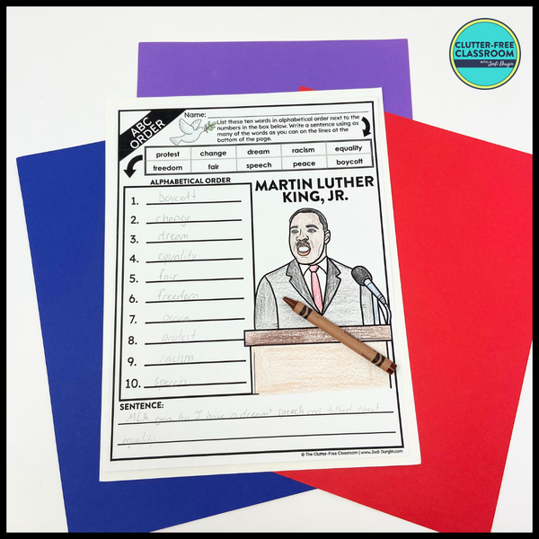 Dr. Martin Luther King Jr. Activity Packet