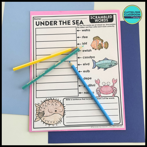 Under the Sea Activity Packet