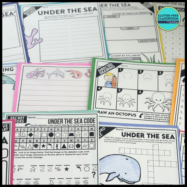 Under the Sea Activity Packet