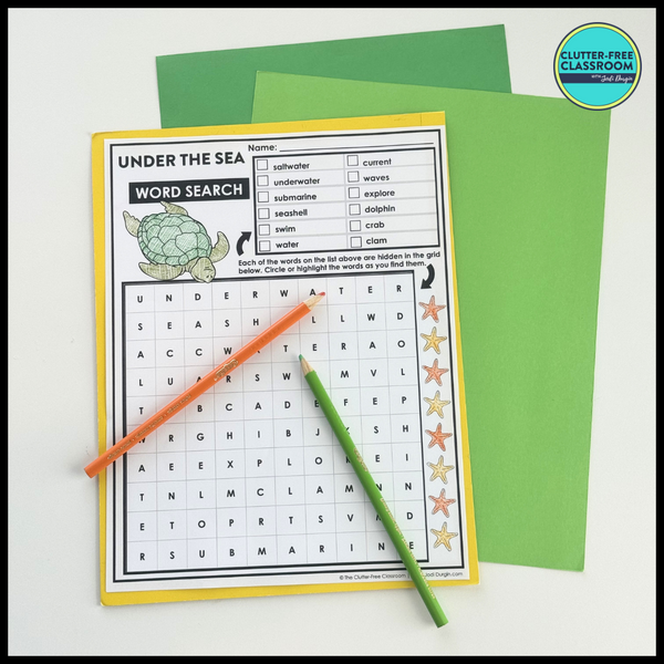 Under the Sea Activity Packet