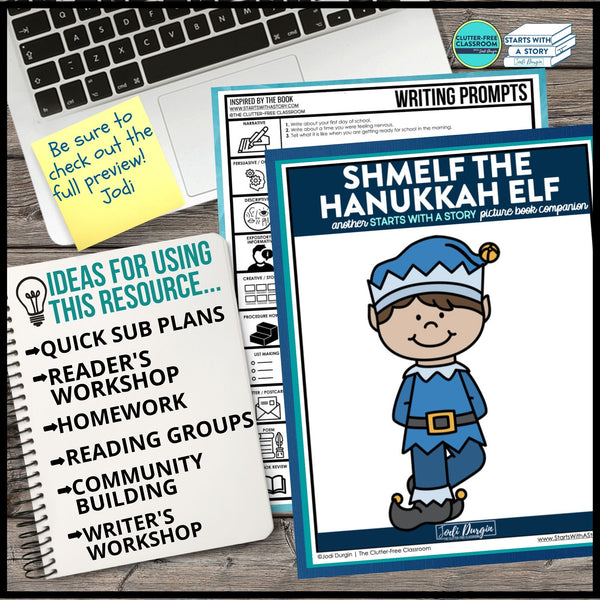 SHMELF THE HANUKKAH ELF activities and lesson plan ideas