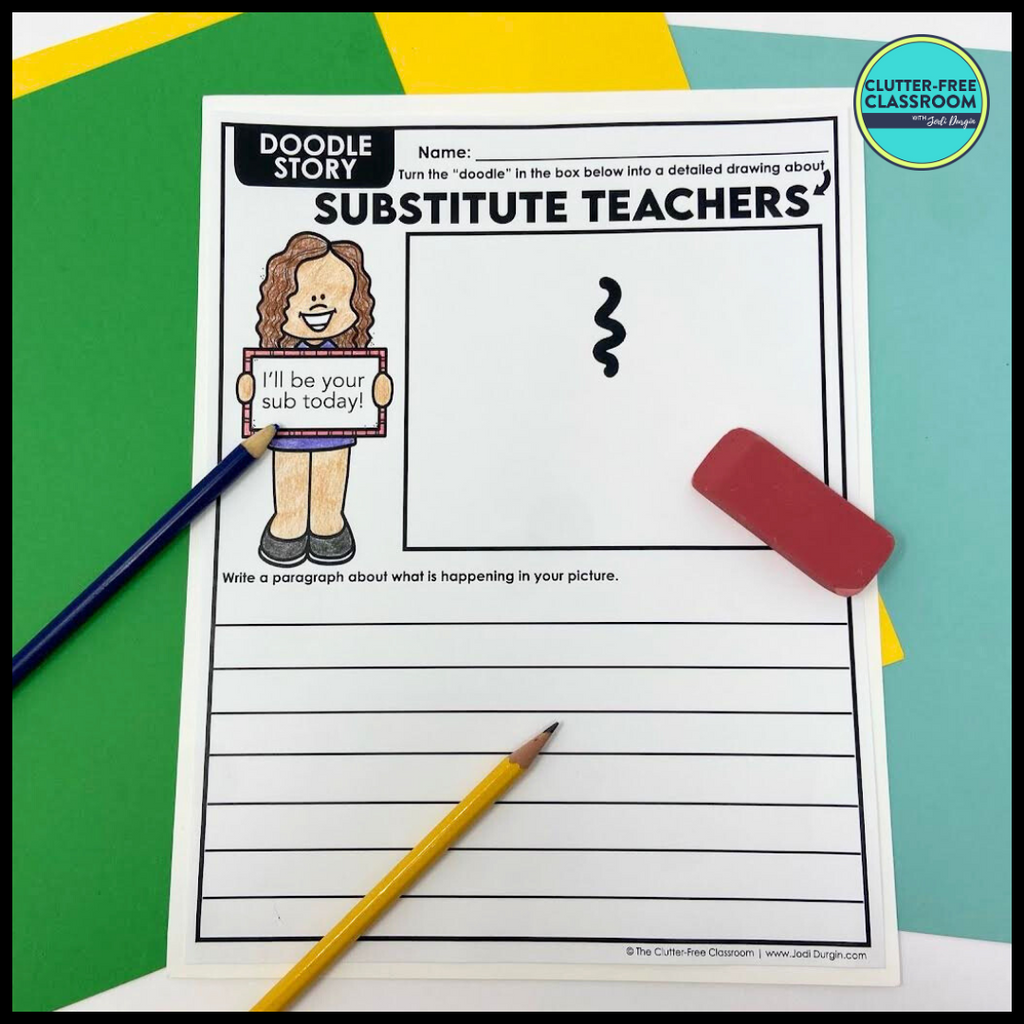 Substitute Teacher Activity Packet – Clutter Free Classroom Store