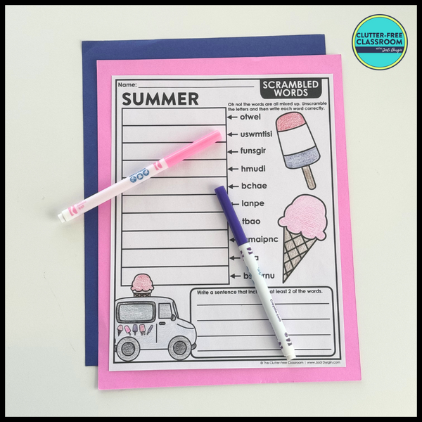 Summer Activity Packet