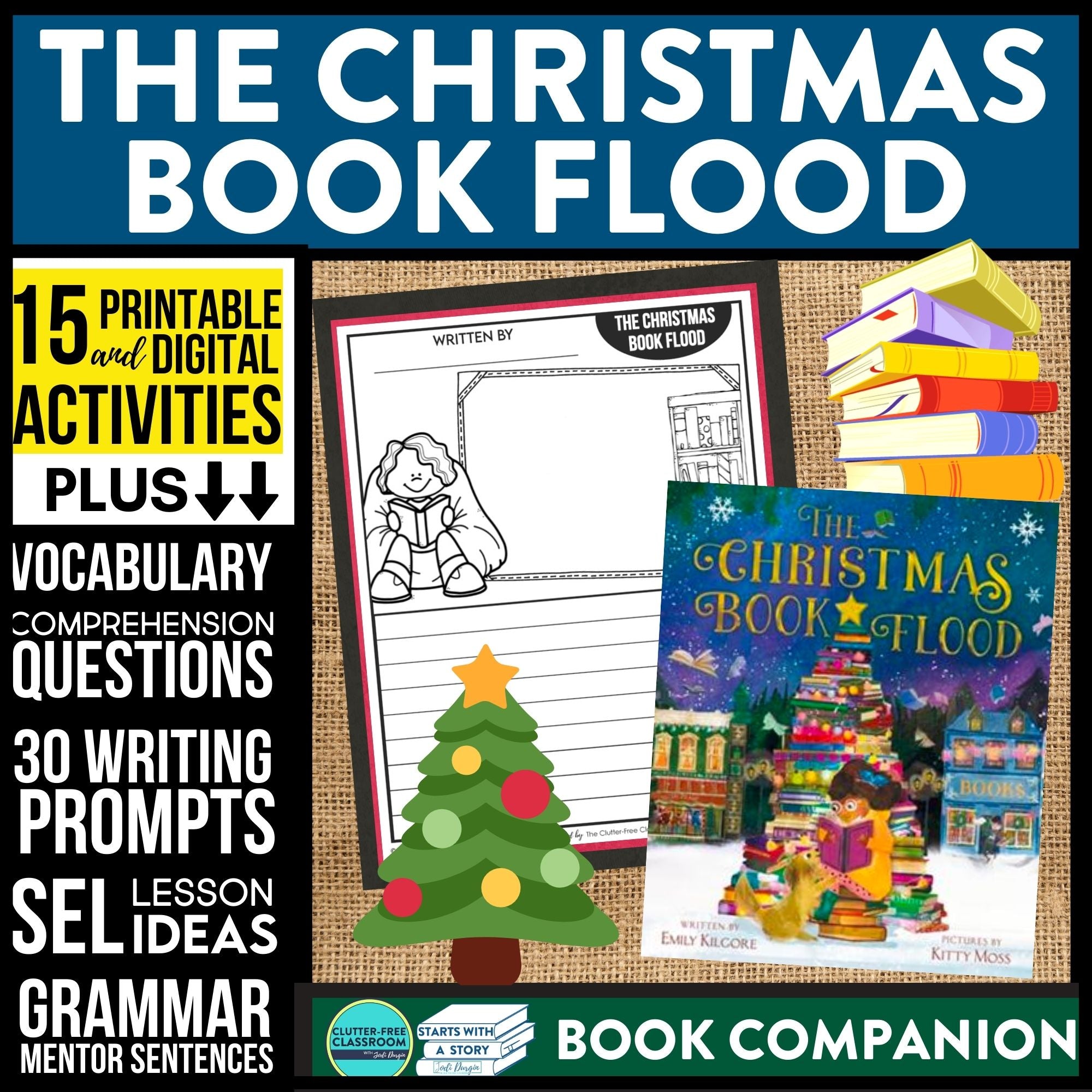 THE CHRISTMAS BOOK FLOOD activities and lesson plan ideas – Clutter Free Classroom Store the-christmas-book-flood-activities-and-lesson-plan-ideas-clutter-free-classroom-store