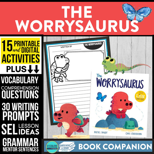 THE WORRYSAURUS activities and lesson plan ideas