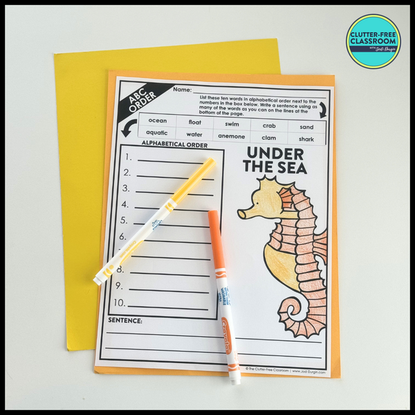 Under the Sea Activity Packet