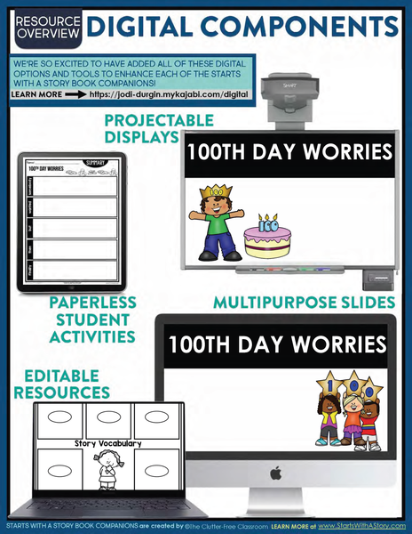 100TH DAY WORRIES activities and lesson plan ideas