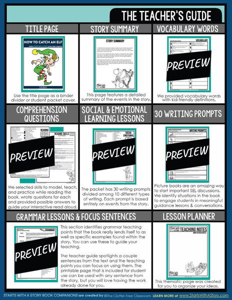 HOW TO CATCH AN ELF activities and lesson plan ideas
