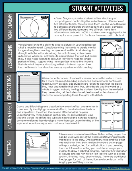 MR. WILLOWBY'S CHRISTMAS TREE activities and lesson plan ideas