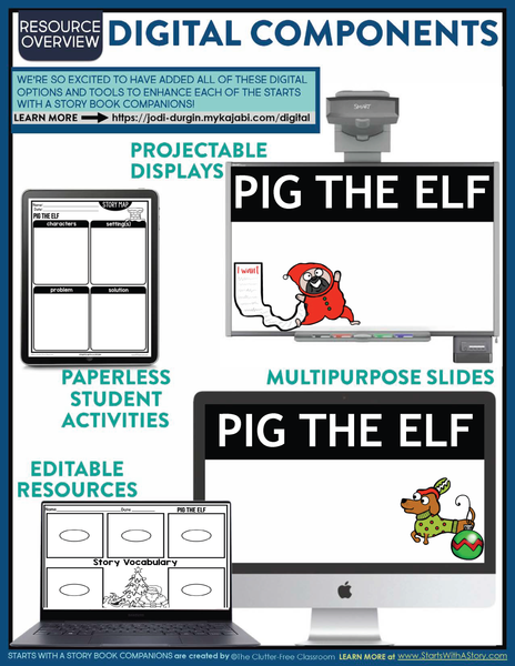 PIG THE ELF activities and lesson plan ideas