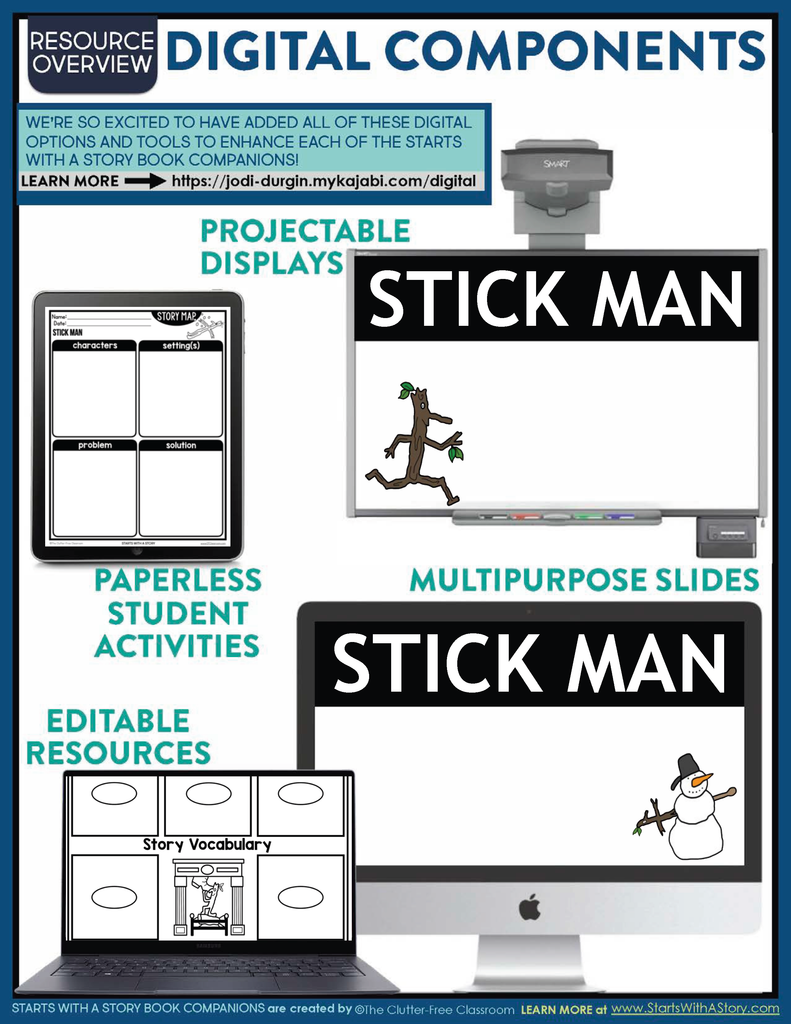 Stick Man Activities and Lesson Plans for 2023 - Clutter-Free Classroom