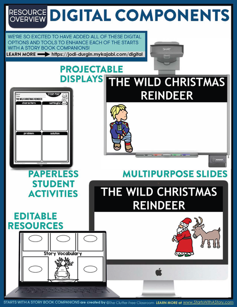 THE WILD CHRISTMAS REINDEER activities and lesson plan ideas