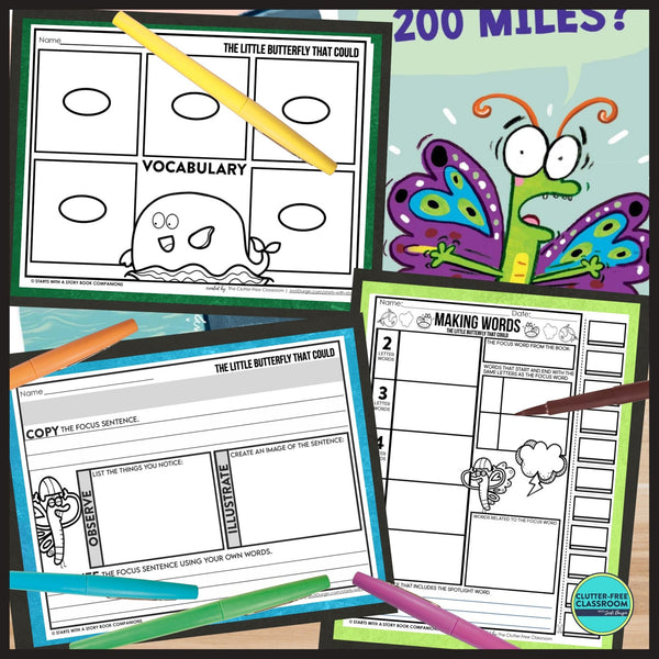 THE LITTLE BUTTERFLY THAT COULD activities and lesson plan ideas