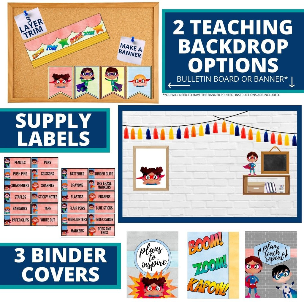 SUPERHERO CLASSROOM DECOR – Clutter Free Classroom Store superhero-classroom-decor-clutter-free-classroom-store