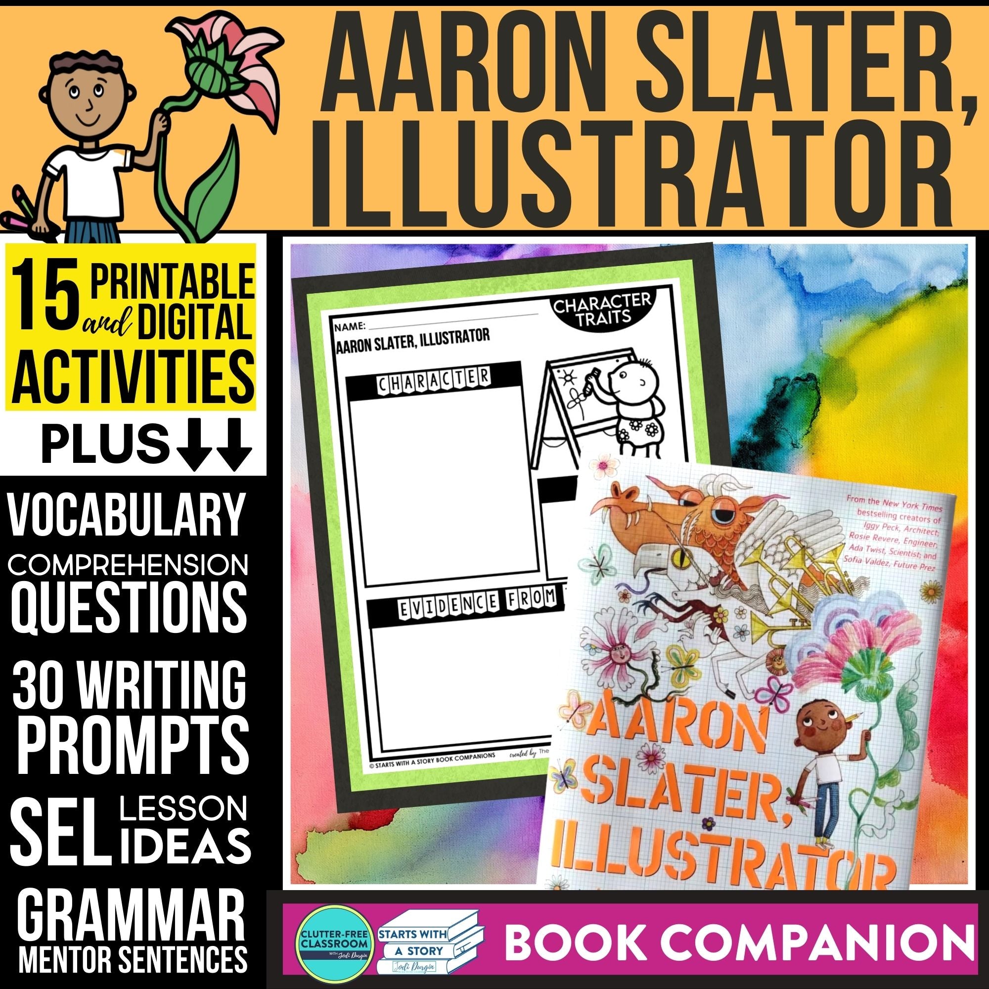 AARON SLATER, ILLUSTRATOR activities and lesson plan ideas