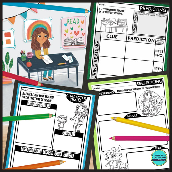 A LETTER FROM YOUR TEACHER ON THE FIRST DAY OF SCHOOL activities and lesson plan ideas