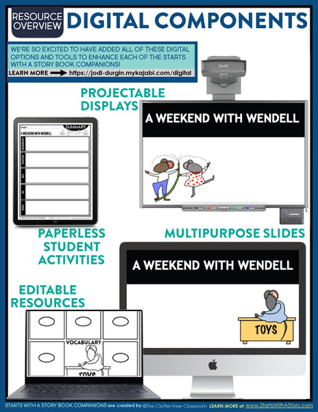 A WEEKEND WITH WENDELL activities and lesson plan ideas