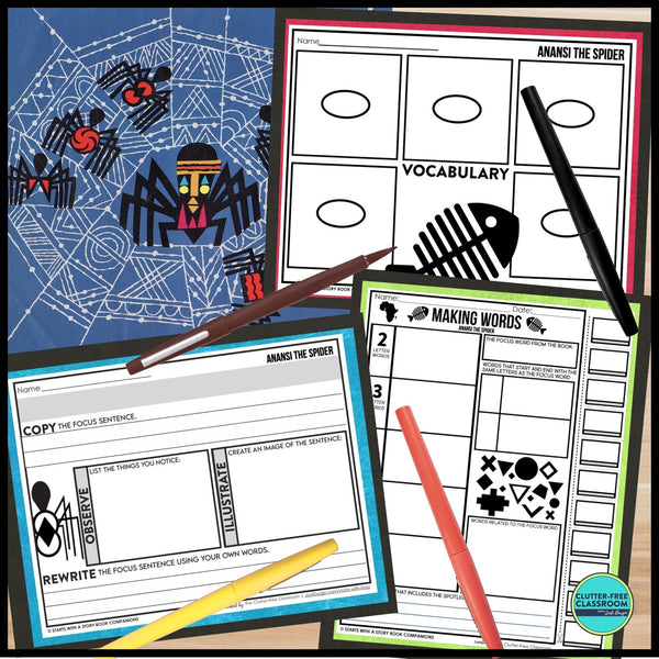 ANANSI THE SPIDER activities and lesson plan ideas