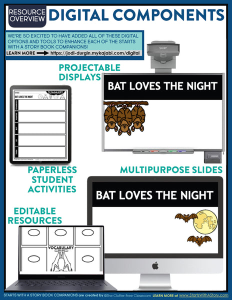 BAT LOVES THE NIGHT activities and lesson plan ideas