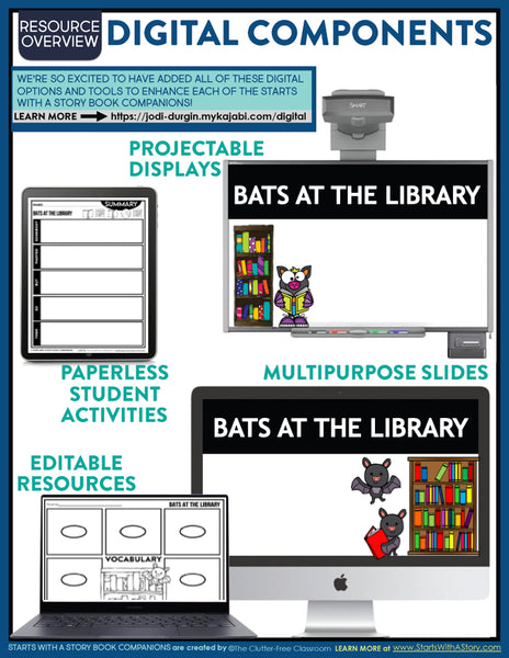 BATS AT THE LIBRARY activities and lesson plan ideas