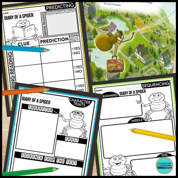 DIARY OF A SPIDER activities and lesson plan ideas