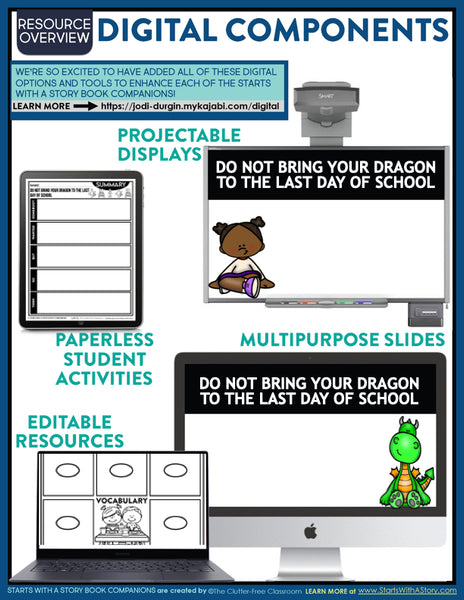 DO NOT BRING YOUR DRAGON TO THE LAST DAY OF SCHOOL activities and lesson plan ideas