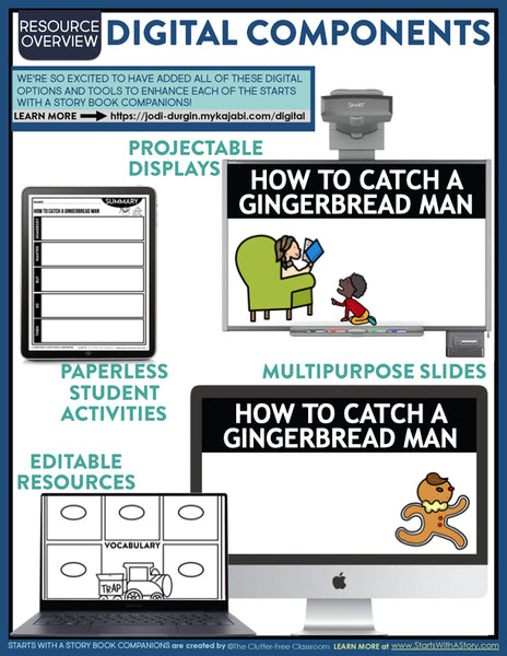 HOW TO CATCH A GINGERBREAD MAN activities and lesson plan ideas