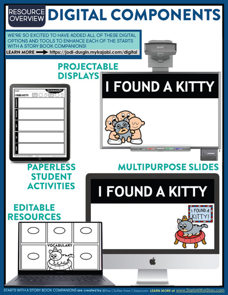 I FOUND A KITTY activities and lesson plan ideas