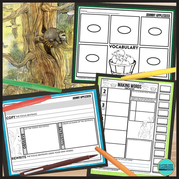 JOHNNY APPLESEED activities and lesson plan ideas