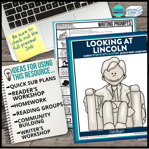 LOOKING AT LINCOLN activities and lesson plan ideas