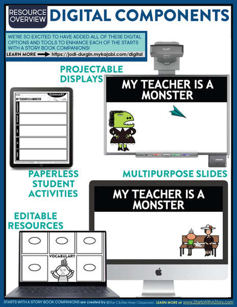 MY TEACHER IS A MONSTER activities and lesson plan ideas